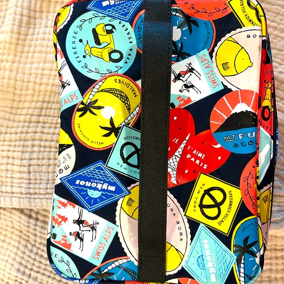 KATE SPADE Train Case/Toiletry Bag-Good preloved condition-TRAVEL CITY Theme - Picture 10 of 12